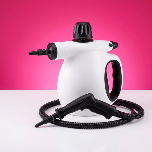 Steamly Pro handheld steam cleaner studio product shot